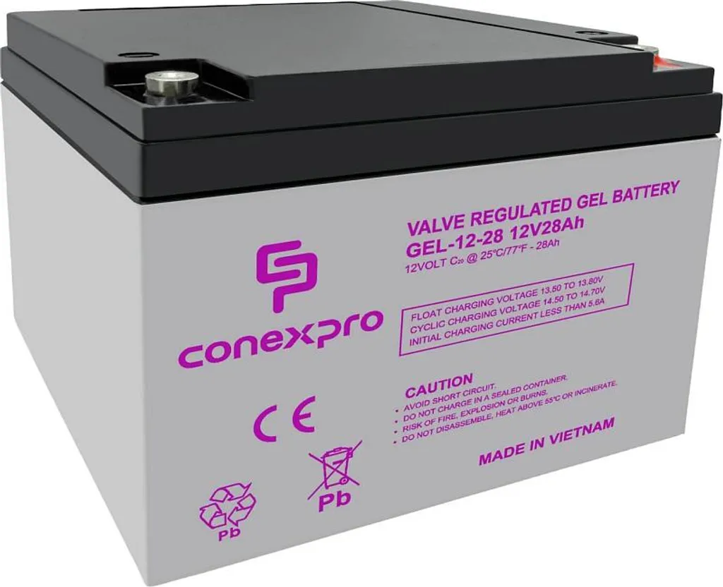 Batterie 12V 28Ah pour camping-car, bateau et système solaire isolé