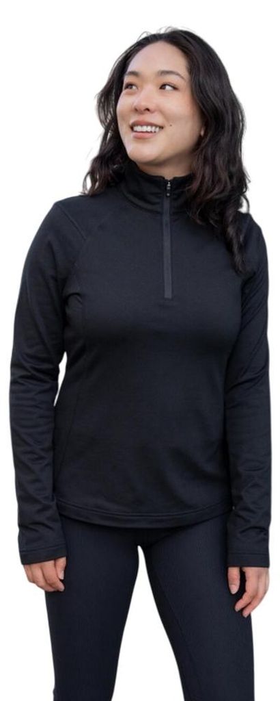 Stormtech - "Treeline Performance" Pullover mit kurzem Reißverschluss für Damen FK2266 (XL) (Black Heather)