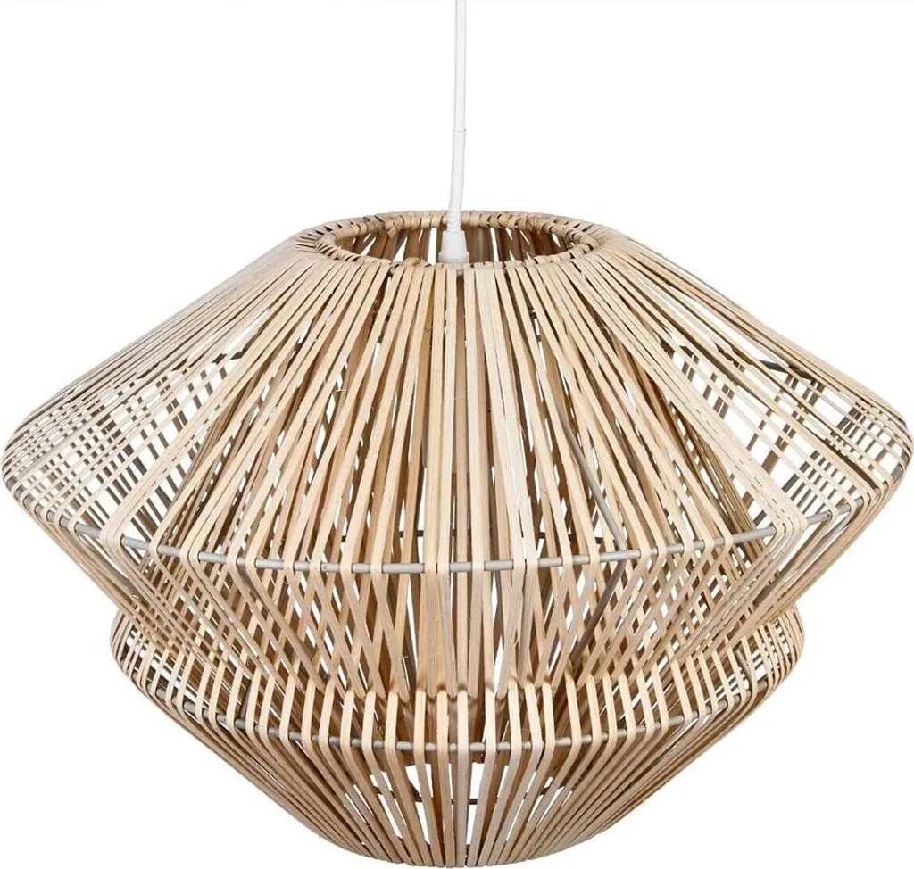Suspension Brielle Eazy Living aspect naturel tressage main ø40cm beige
