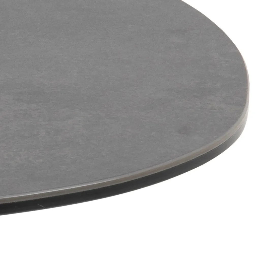 Table basse carrée en verre noir Barnsley 84cm pour salon chic et épuré