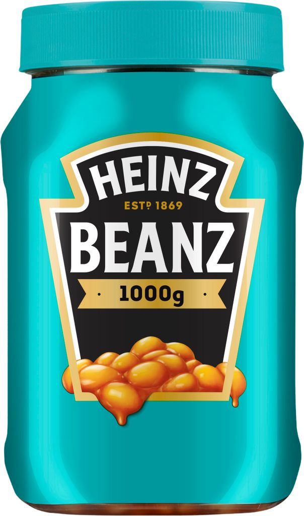 A studio shot of a can of Heinz Baked Beans.
