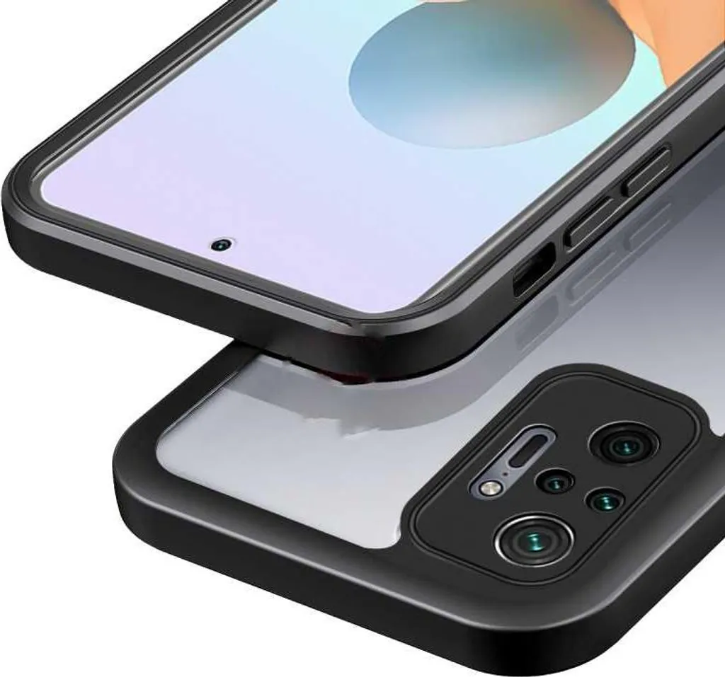 Custodia Professionale SPACECASE Beetle per Redmi Note 10 Pro - 360 Nero - 5