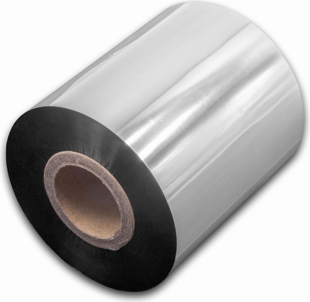 vhbw Thermotransfer-Band kompatibel mit Bixolon Samsung SLP-T403, SLP-T400 Drucker Etikettendrucker, Wischfest, 70 mm x 300 m, Wachs Harz Schwarz