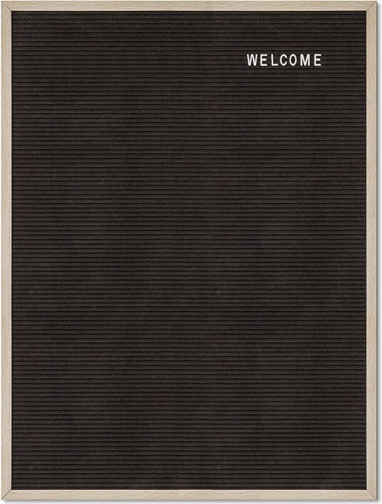 Showdown Letterboard - 60x80cm - Holz - Hellbraun / Schwarz Produktbild 