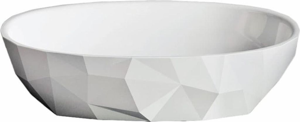 SAT Meda Aufsatzwaschbecken 56 x 37 cm ohne Hahnloch und Produktbild 
