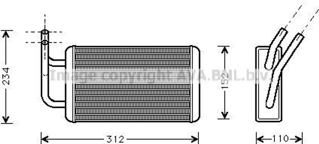 Échangeur Thermique FDA6215 Robuste - Compatible Ford Transit 1092721