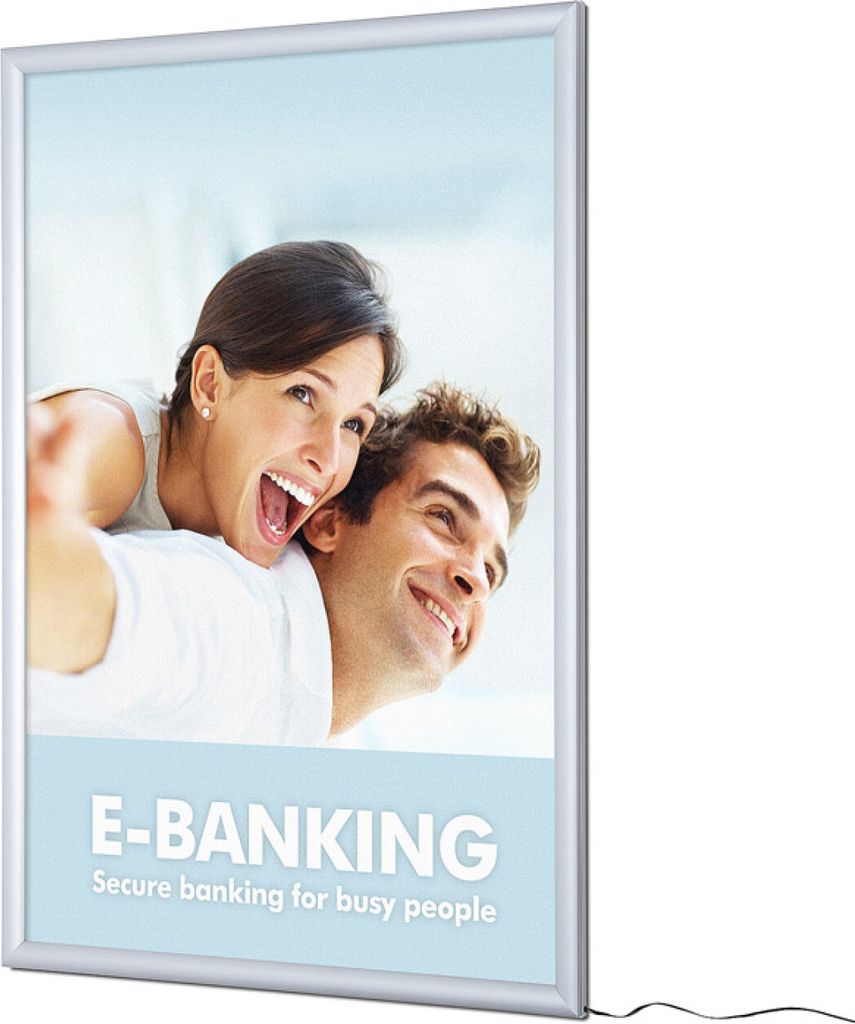 Showdown Displays LED-Leuchtrahmen 70 x 100 cm