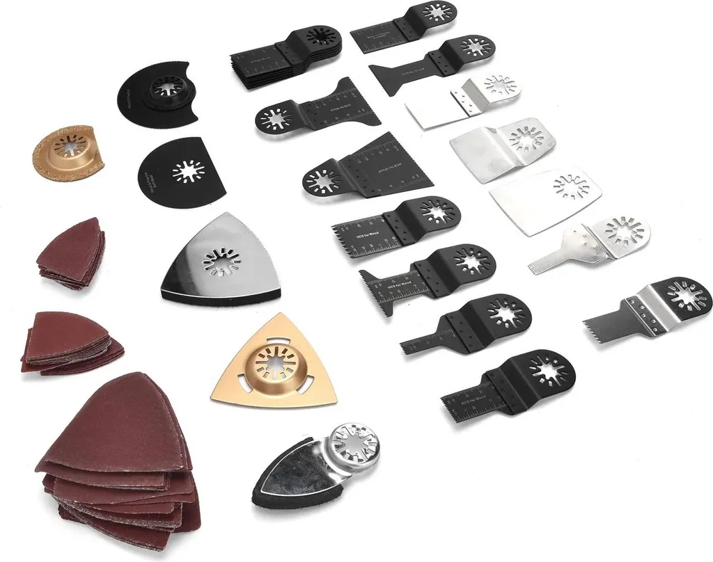 Lames multifonctions pour rénovation de maison, kit 105 pièces complet