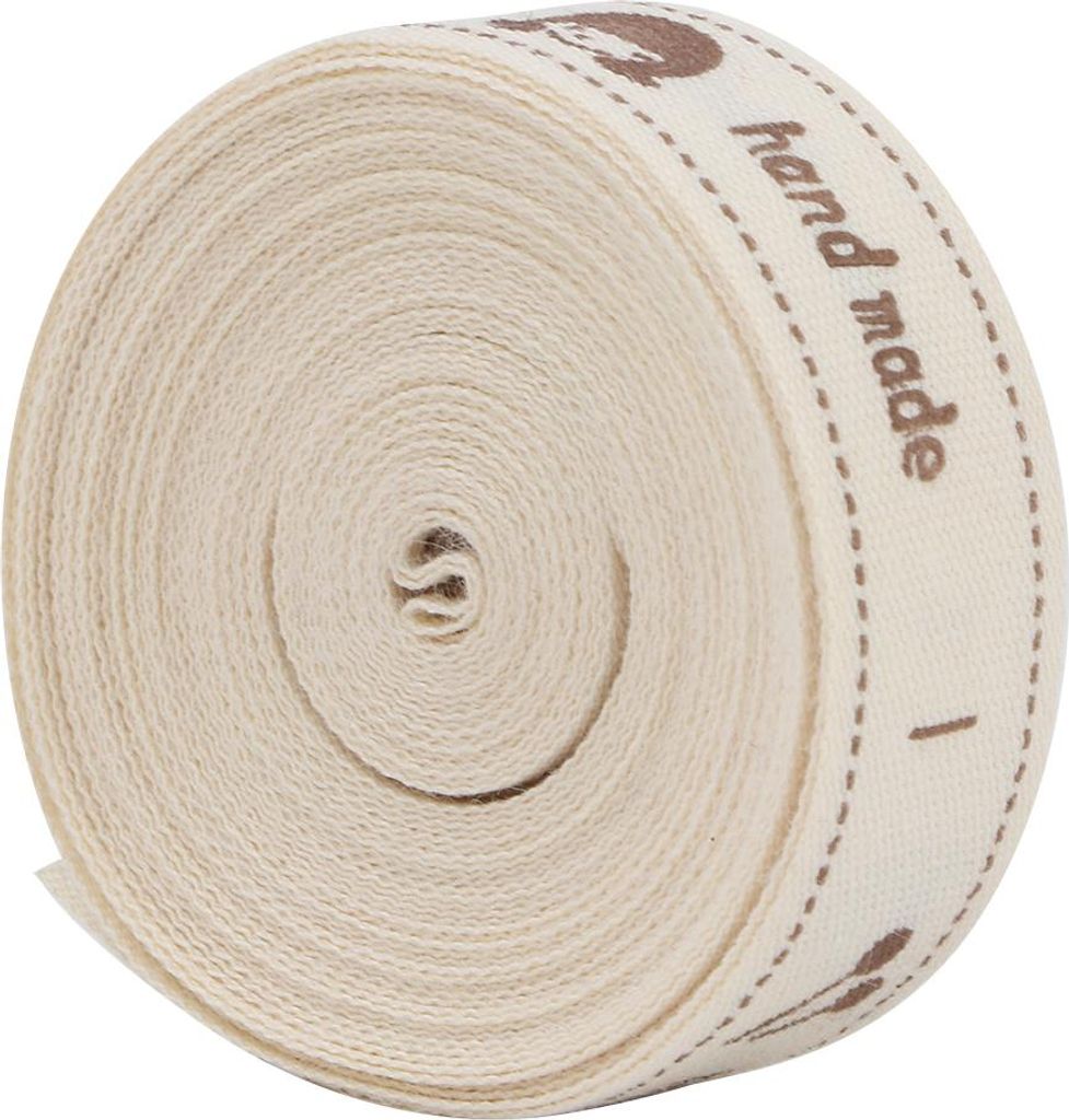 Handgefertigtes Schriftartenband aus natürlicher Baumwolle, 1,5 cm, für Geschenkverpackungen(#2)