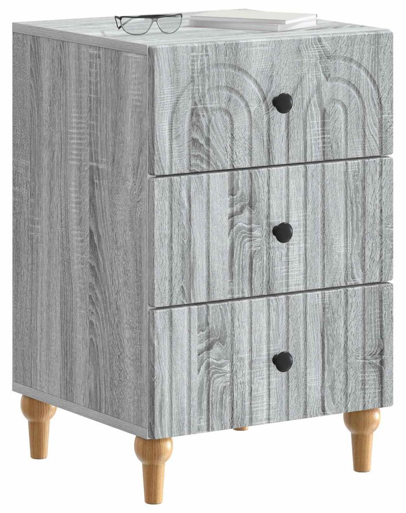 Nachttisch Graues Sonoma 43x 41 x 66,5 cm Holzwerkstoff