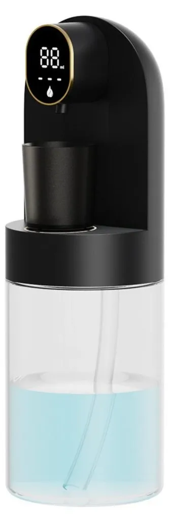 Distributeur de bain de bouche intelligent avec écran LED et verre noir