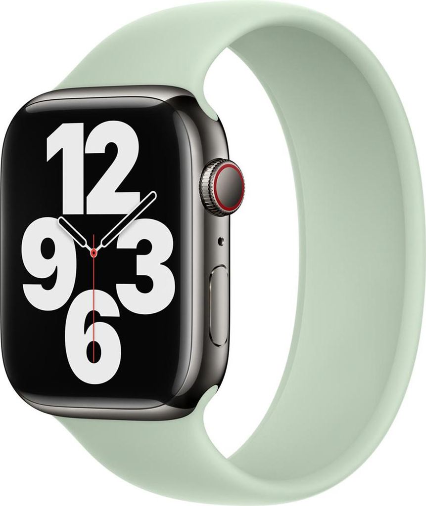 Silikon Solo Loop für das Apple Watch | 38/40/41/42 mm - Größe 7 - Mineral Green
