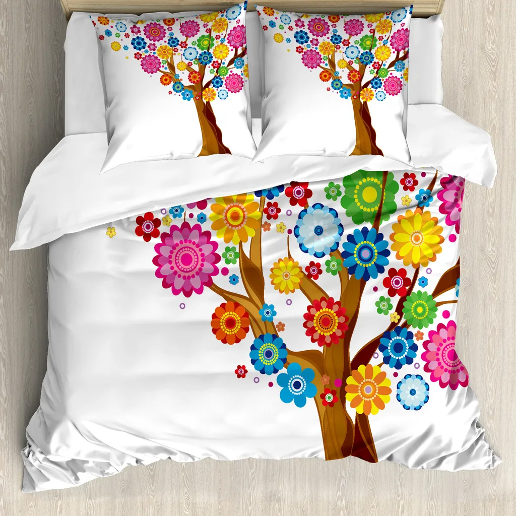 Copripiumino ABAKUHAUS Fiori Luminosi 200x200 | Sonno Rigenerante