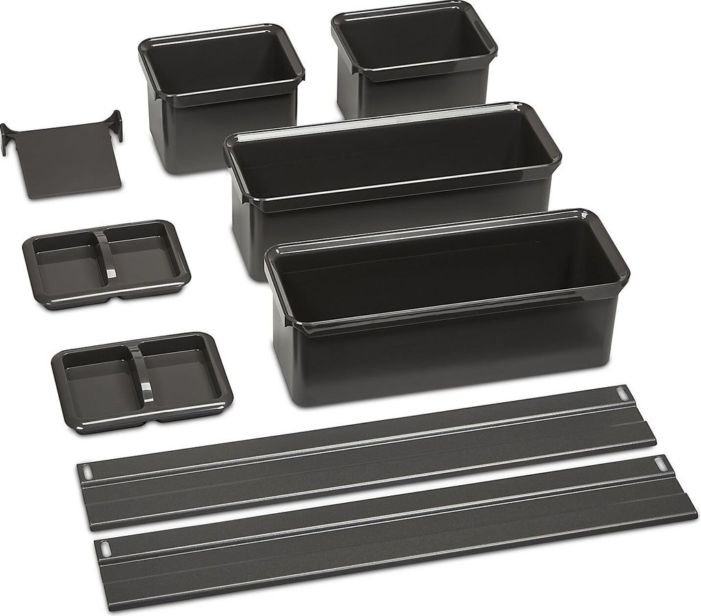 Kesseböhmer YouboXx-Set 3 Organisationssystem anthrazit für Apothekerauszug DISPENSA, DISPENSA Swing, DISPENSA junior Einteilungssystem
