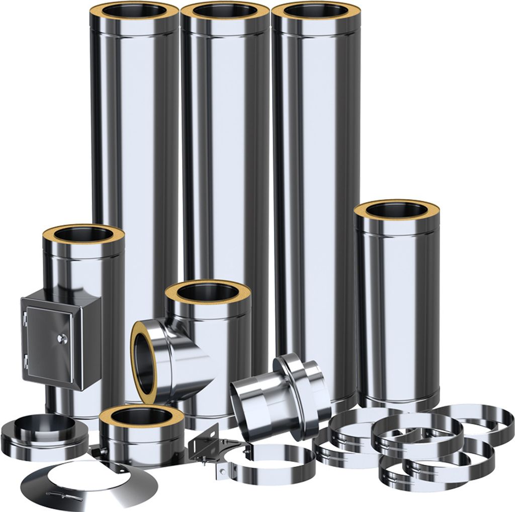 ADAM DW Doppelwandiger Systemschornstein fi 150 - auf einem Produktbild 1
