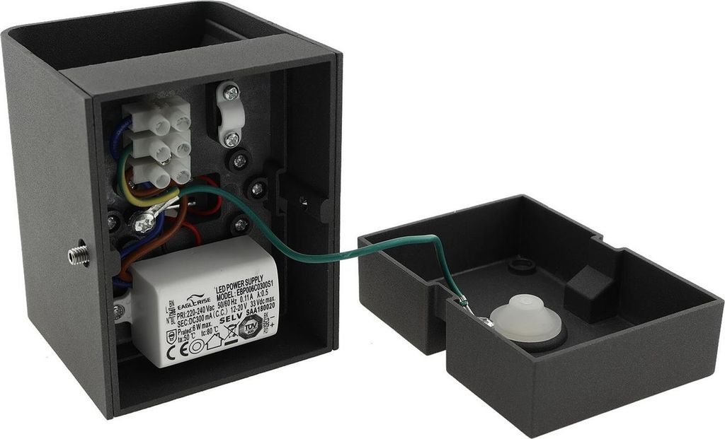 MILOS Serien-Schalter 2-fach, Anthrazit 250V/ 10A, inkl. Produktbild 8