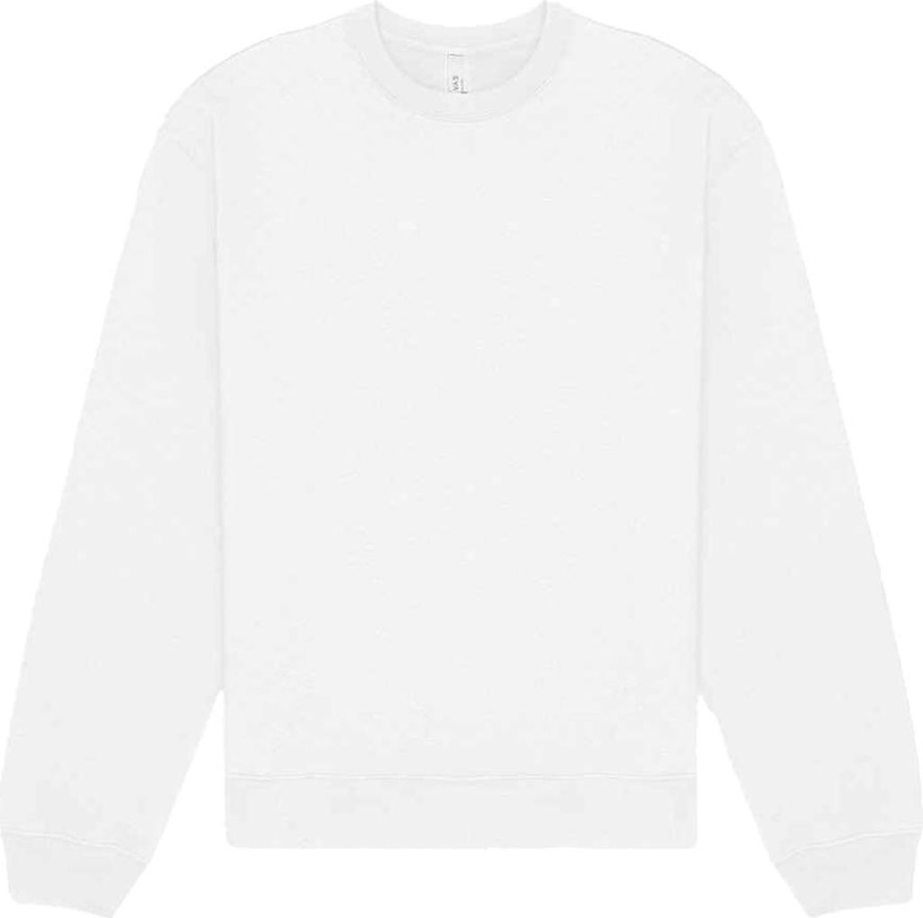 Bella + Canvas - Sweatshirt Rundhalsausschnitt für Herren/Damen Uni PC7799 (XL) (Weiß)
