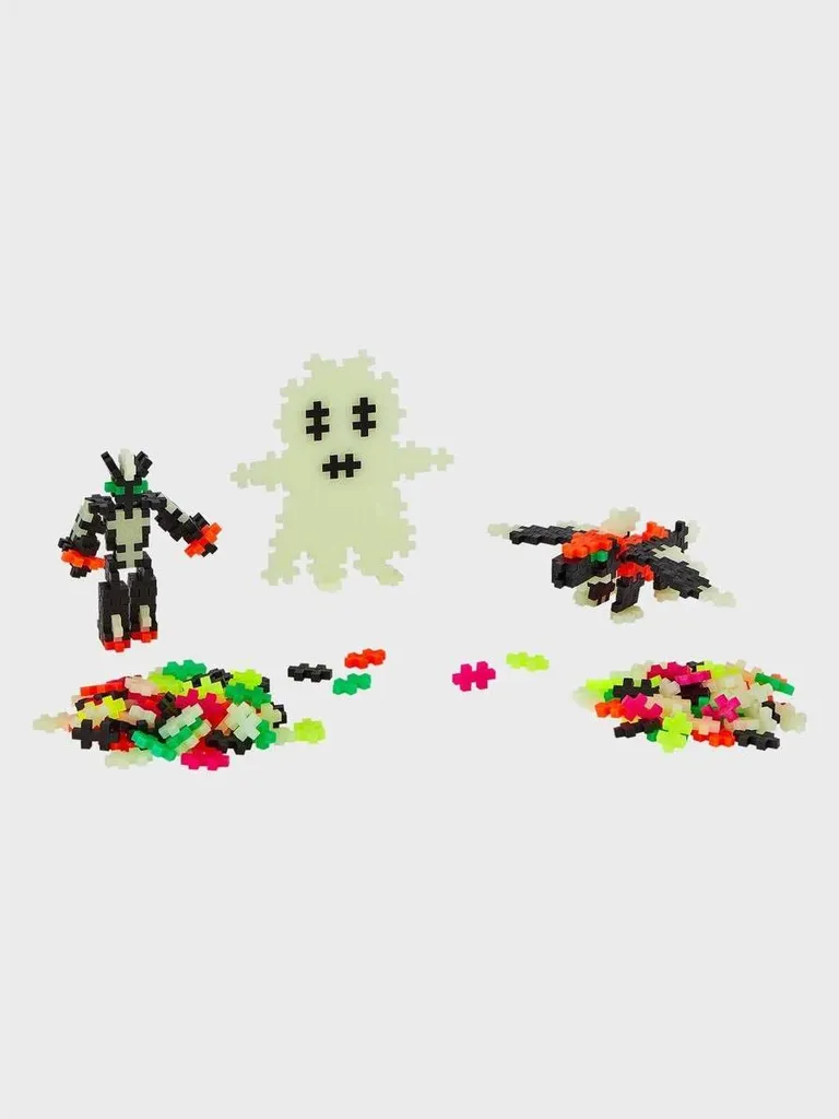 Plus-Plus Apprendre à construire Glow - Jeu de construction phosphorescent