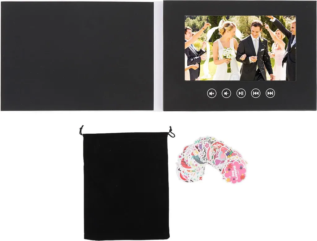 Video Biglietto Auguri 10 Pollici LCD - Ricordo Digitale Matrimonio