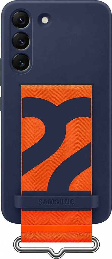 Custodia Samsung Galaxy S22+ Silicone Strap Blu | Grip e Protezione
