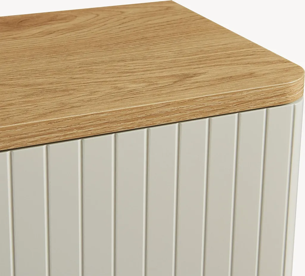 Armoire murale pour petits espaces 50cm chêne sable : rangement fermé - 8