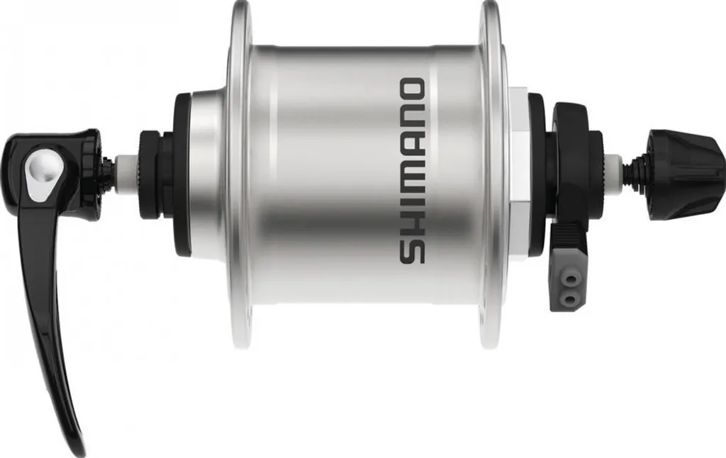 Dynamo Moyeu Shimano Alivio Argent 36T pour Éclairage Vélo Constant