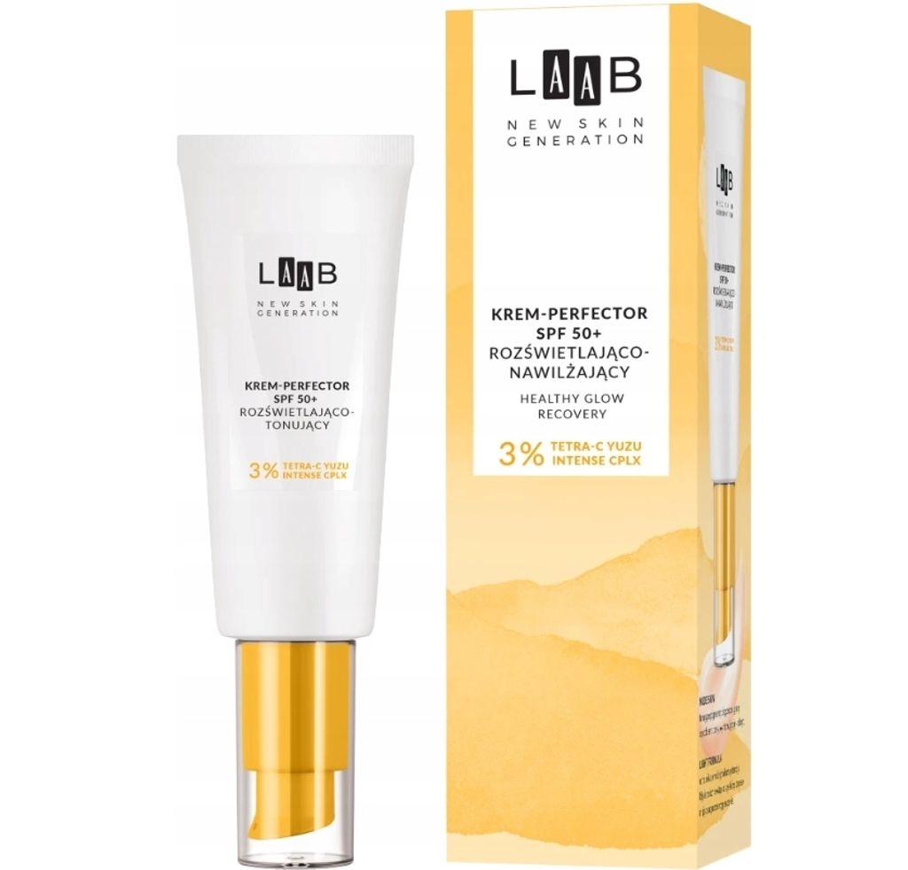 LAAB Tetra-C Yuzu Cream Perfector SPF50 Illuminating Moisturizer