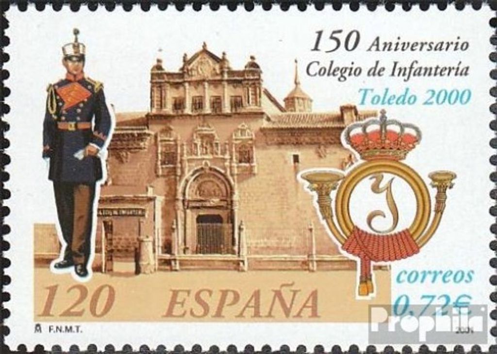 Briefmarken Spanien 2001 Mi 3611 (kompl.Ausg.) postfrisch Infantrieschule