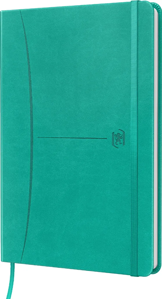 Carnet Oxford Signature A5 Turquoise Quadrillé 80 Feuilles Haute Qualité