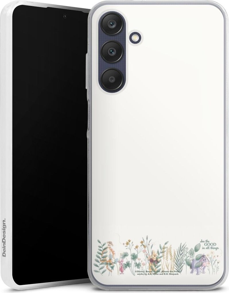 DeinDesign Slim Hülle für Samsung Galaxy A25 5G Silikon Case Ultra Dünn Handyhülle Disney Winnie Puuh Eukalyptus