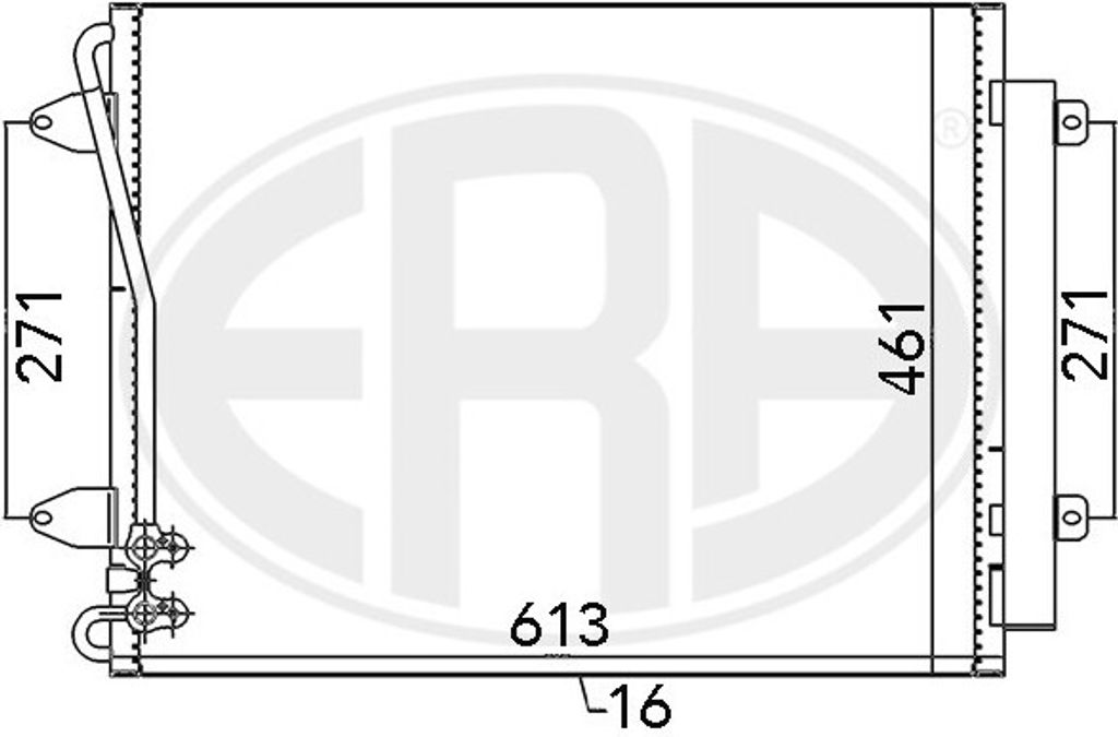 ERA 667108 Kondensator Klimaanlage Klimakondensator für VW Passat Variant (3C5) +Trockner