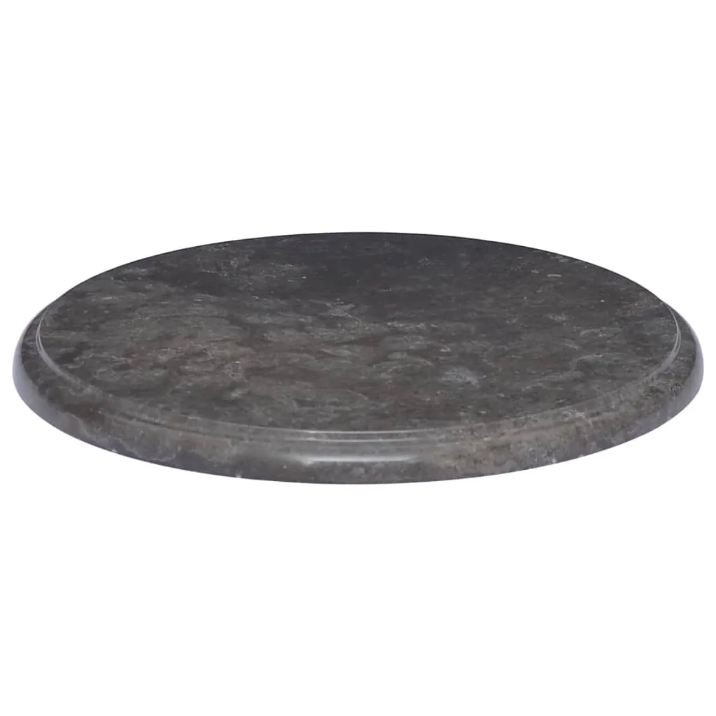 SYFAX™ Piano per Tavolo Nero Ø40x2,5 cm in Marmo