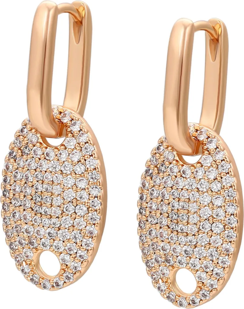 N-brand Pulabo - 1 paio di orecchini a forma di cuore, alla moda, con brillantini, gioielli per donne e ragazze, durevoli e pratici, colore argento, Argento