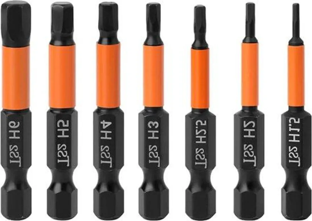 Embouts hexagonaux longs en acier S2 pour tournevis sans fil et perceuse