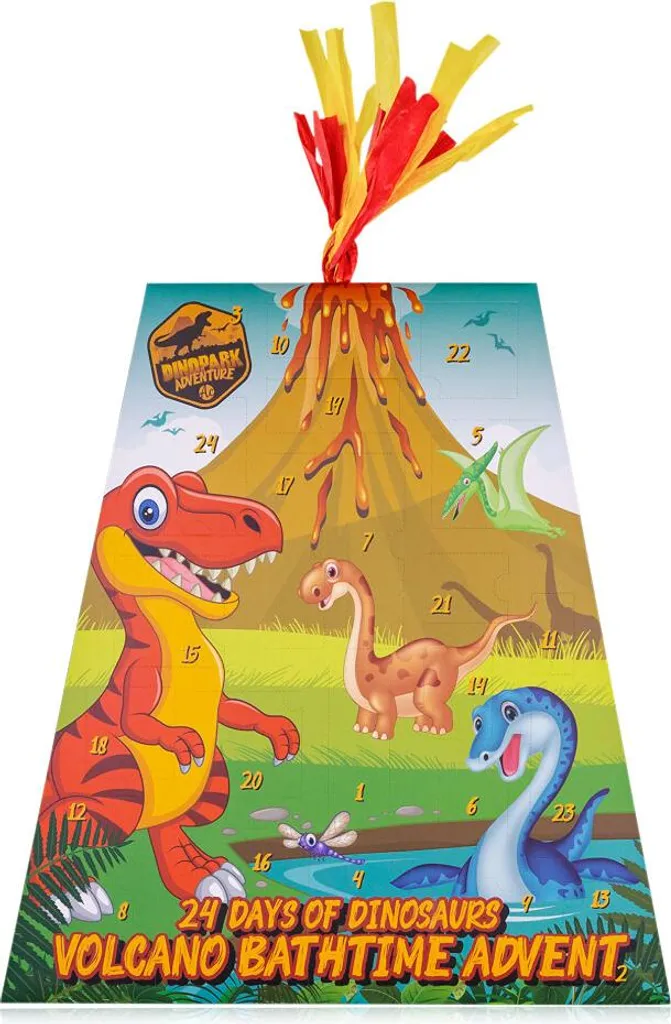 Calendrier de l'Avent Soins Enfant Dinosaure : 24 Surprises de Bain Dino