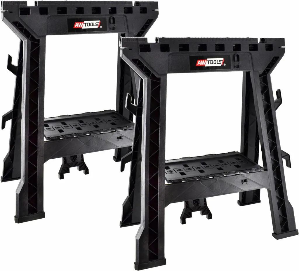 Lot de 2 sauterelles de bridage horizontales en acier robuste Awtools