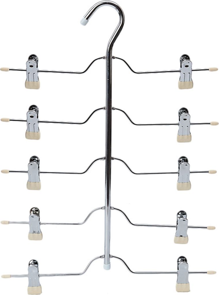Hosenständer, verstellbar, platzsparend, wasserdicht, 5-lagiger Rockbügel, Hosenklemmhalter, Haushaltsbedarf