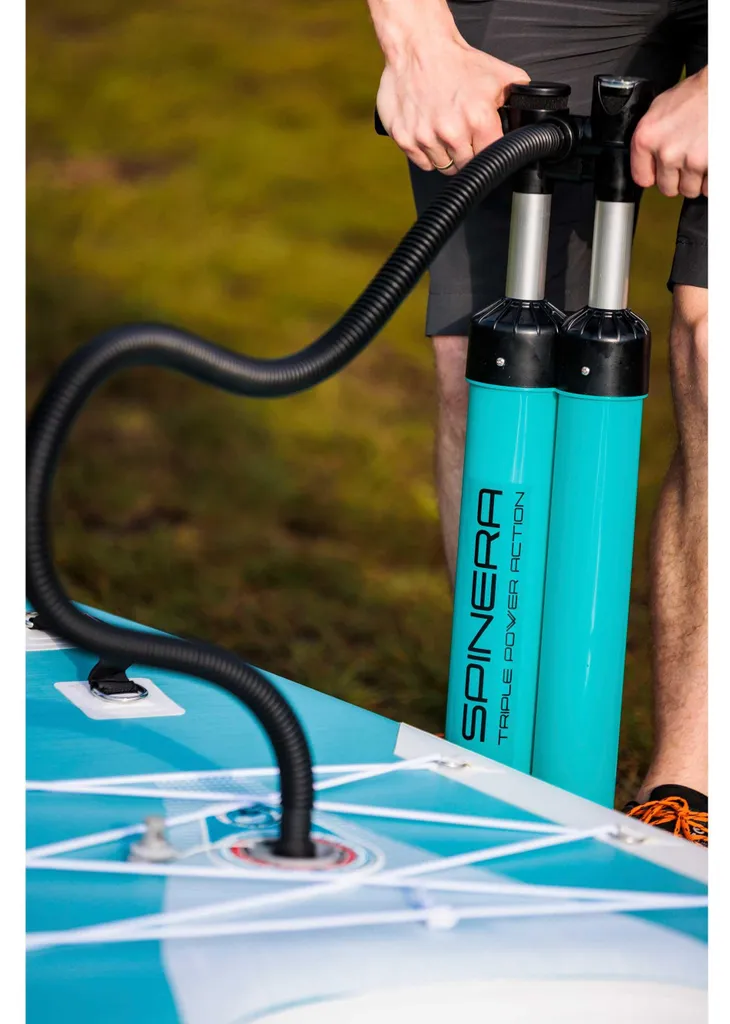 Gonfleur manuel haute pression pour paddle et iSUP Spinera HP6 triple - 7