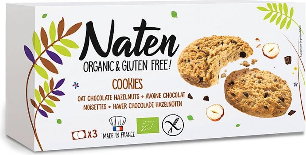CIASTKA OWSIANE Z CZEKOLADĄ I ORZECHAMI LASKOWYMI Zdjęcie produktu 