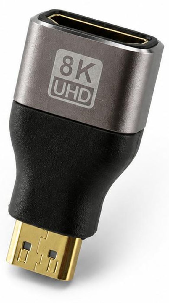 S/CONN adapter HDMI-C, HDMI-A Buchse, 8K, metal (10-01057) Zdjęcie produktu 