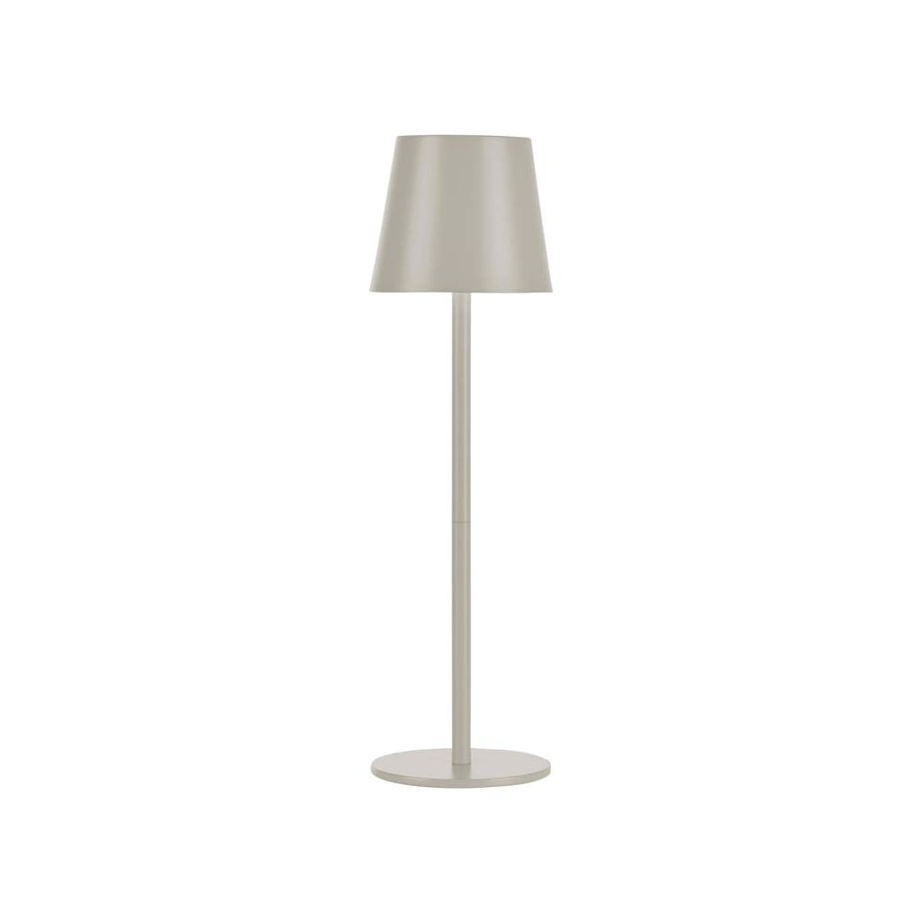 JUST LIGHT EURIA LED AKKU-Tischleuchte Warmweiss Dimmbar 2,5W greige IP54 19250-40