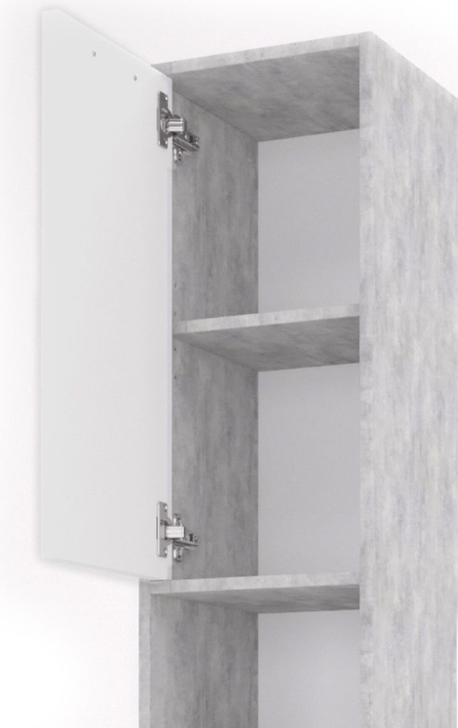 Vicco Szafka łazienkowa Kiko, 30 x 190 cm, Beton/Biały Zdjęcie produktu 6