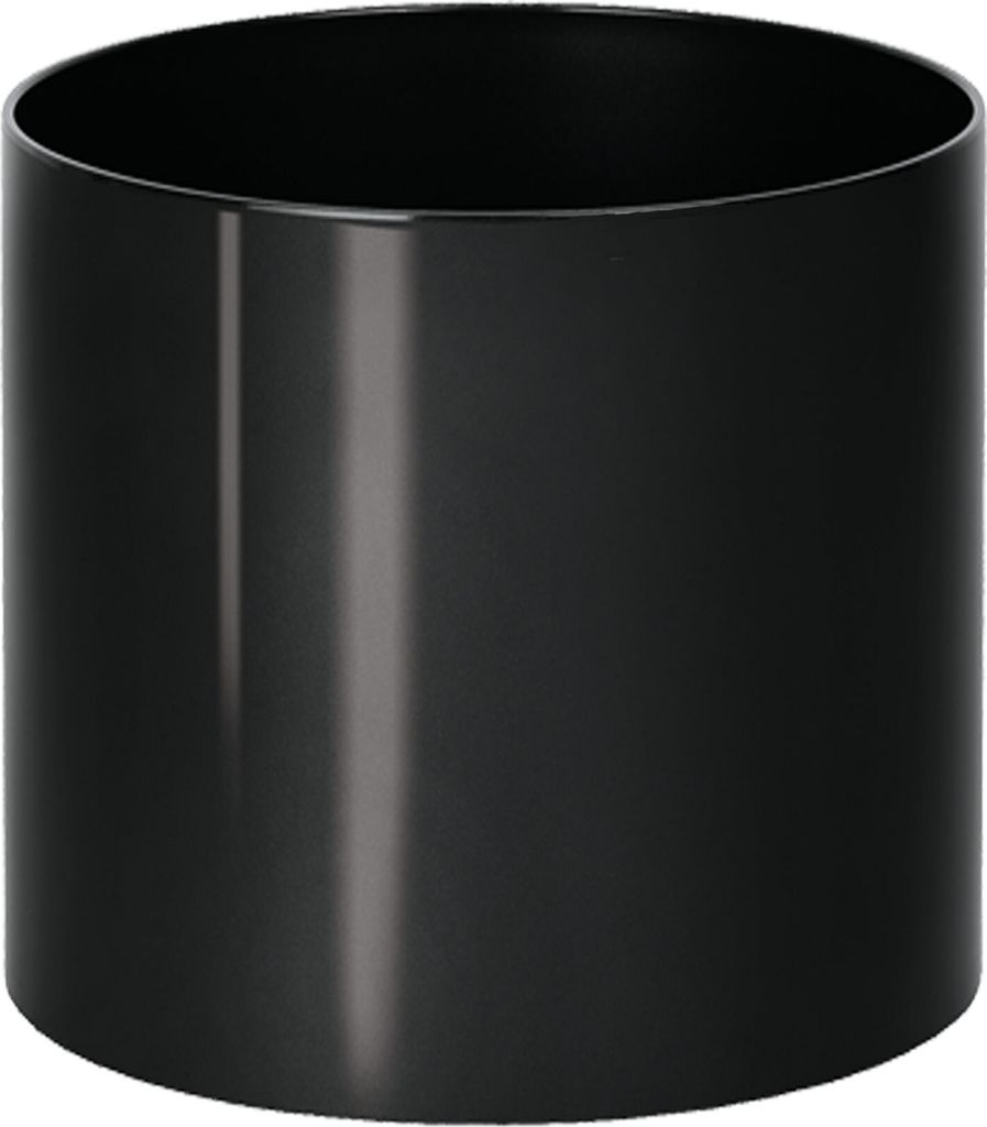 Kunststoff Hydro Blumenkübel Elegance RU60 schwarz glänzend wb Rollen Ø 60.0cm Höhe 44.0cm