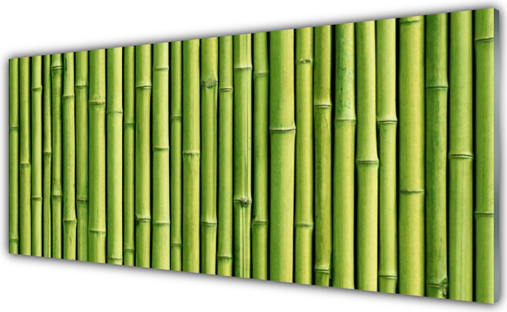 Küchenrückwand aus Glas 125x50cm Spritzschutz Bambusrohre Pflanzen