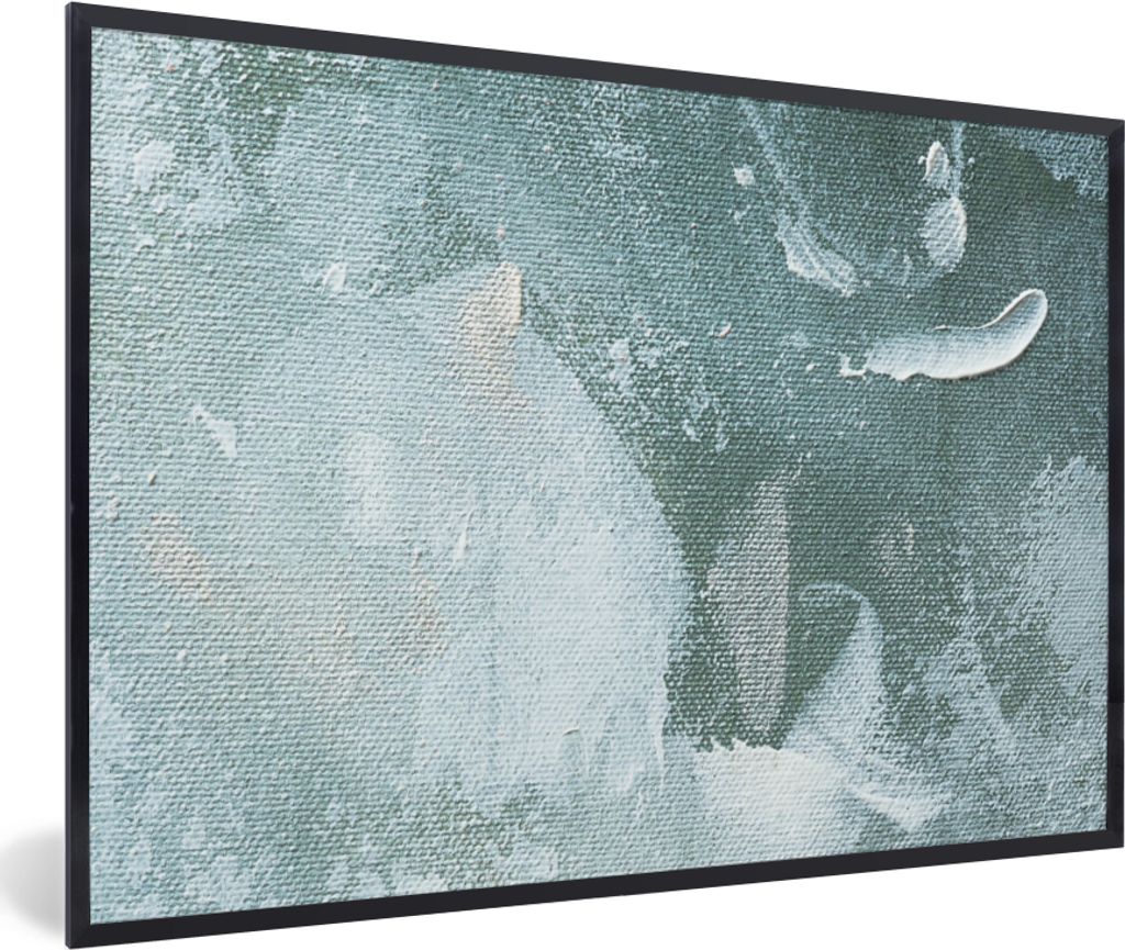 MuchoWow Gerahmtes Poster Acrylfarbe - Abstrakt - Design 30x20 cm - Poster mit Schwarzem Bilderrahmen Wandposter Rahmen Foto Bilder - Kunstdruck ...