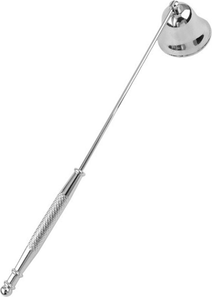 Glockenkerzenlöscher mit langem Griff, Edelstahl, Teelichtdocht, Flammenlöscher, Kerzenstopper, Werkzeug, Kerzenzubehör