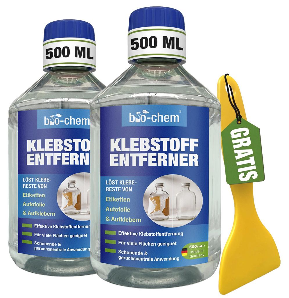 bio-chem Klebstoffentferner Etikettenlöser – 2x 500 ML – SC Produktbild 