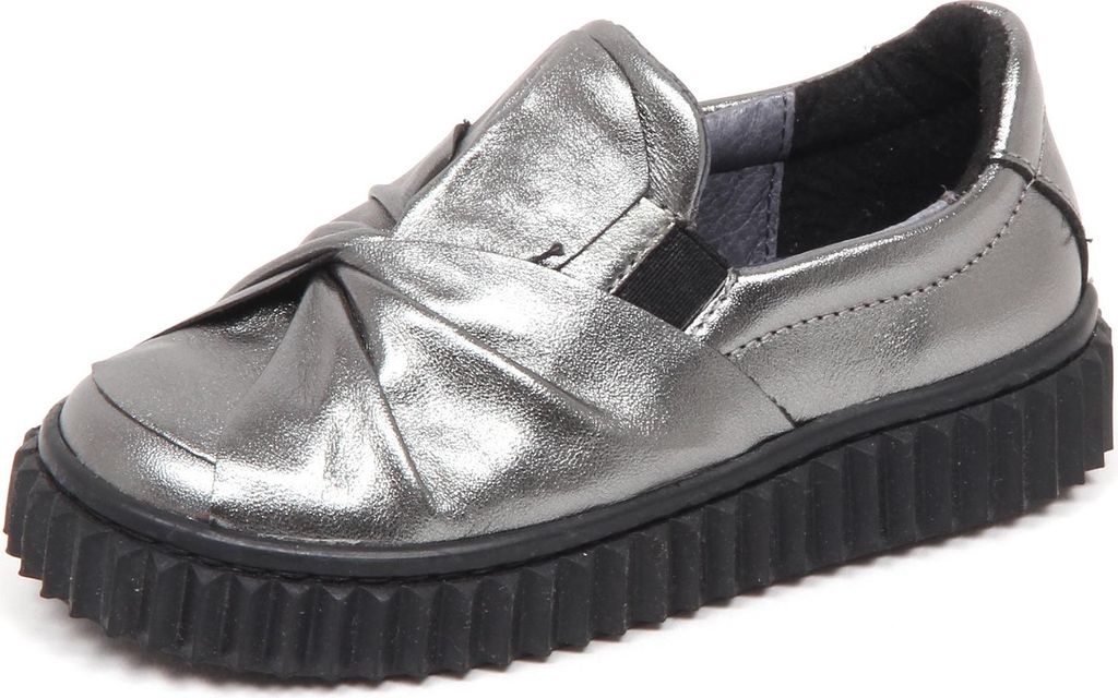 E6600 sneaker bimba grau lame NATURINO scarpe slip on shoe kid girl