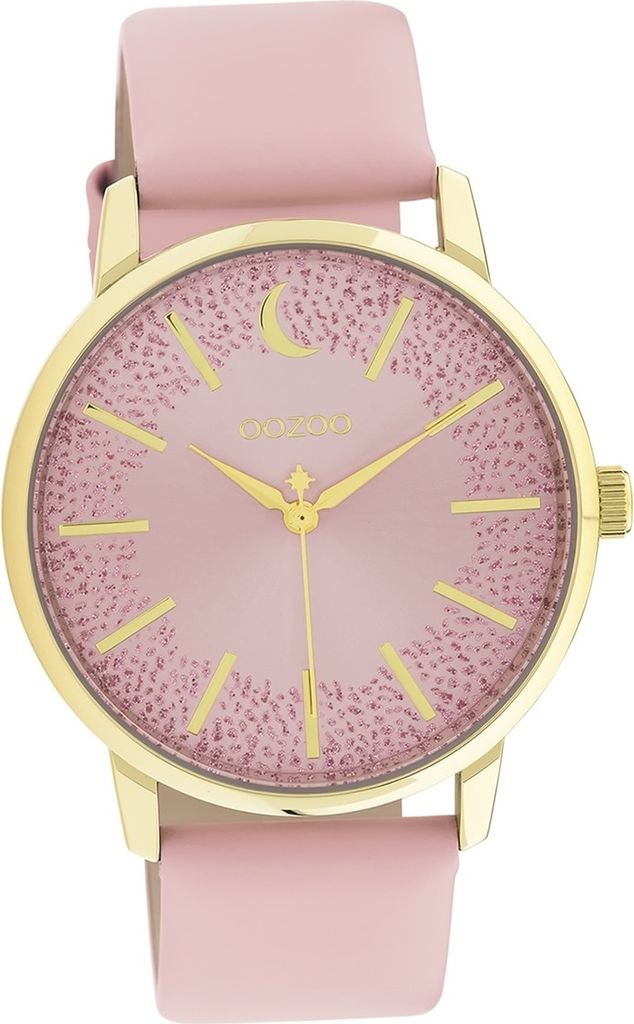 Oozoo Leder Damen Uhr Analog Quarzuhr Armband pink Timepieces D2UOC11042