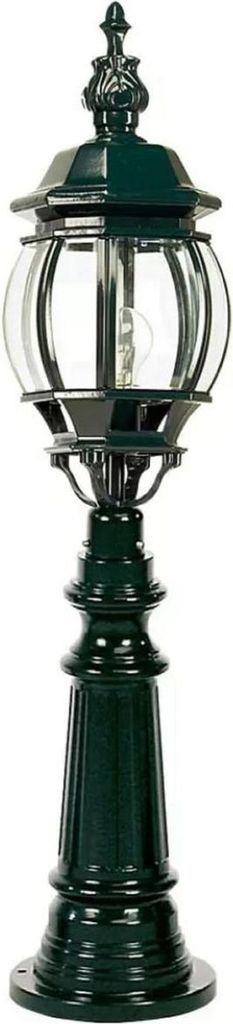 Casa Padrino Jugendstil Gartenlaterne Grün Ø 20 x H. 99 cm - Elegante Außenstehleuchte - Nostalgische Außenbeleuchtung